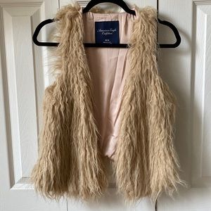 Faux fur vest